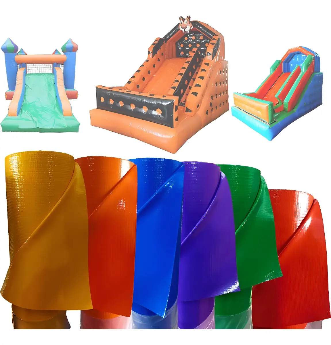 Lona Kp 1100 P/ Fabricação De Brinquedos Infláveis - 14m2 Cor Amarelo