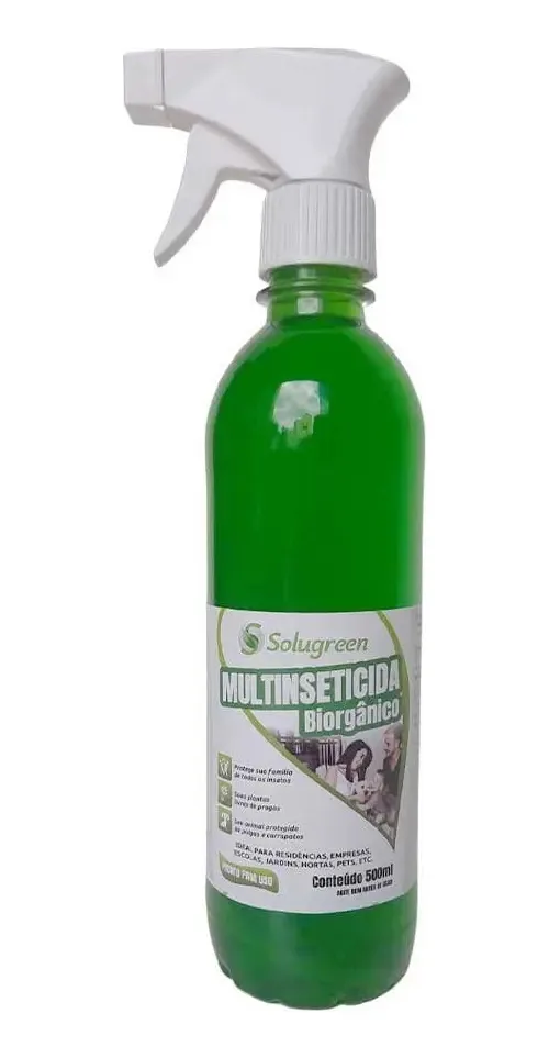 Biogreen Multinseticida Biorgânico 500 Ml Com Pulverizador