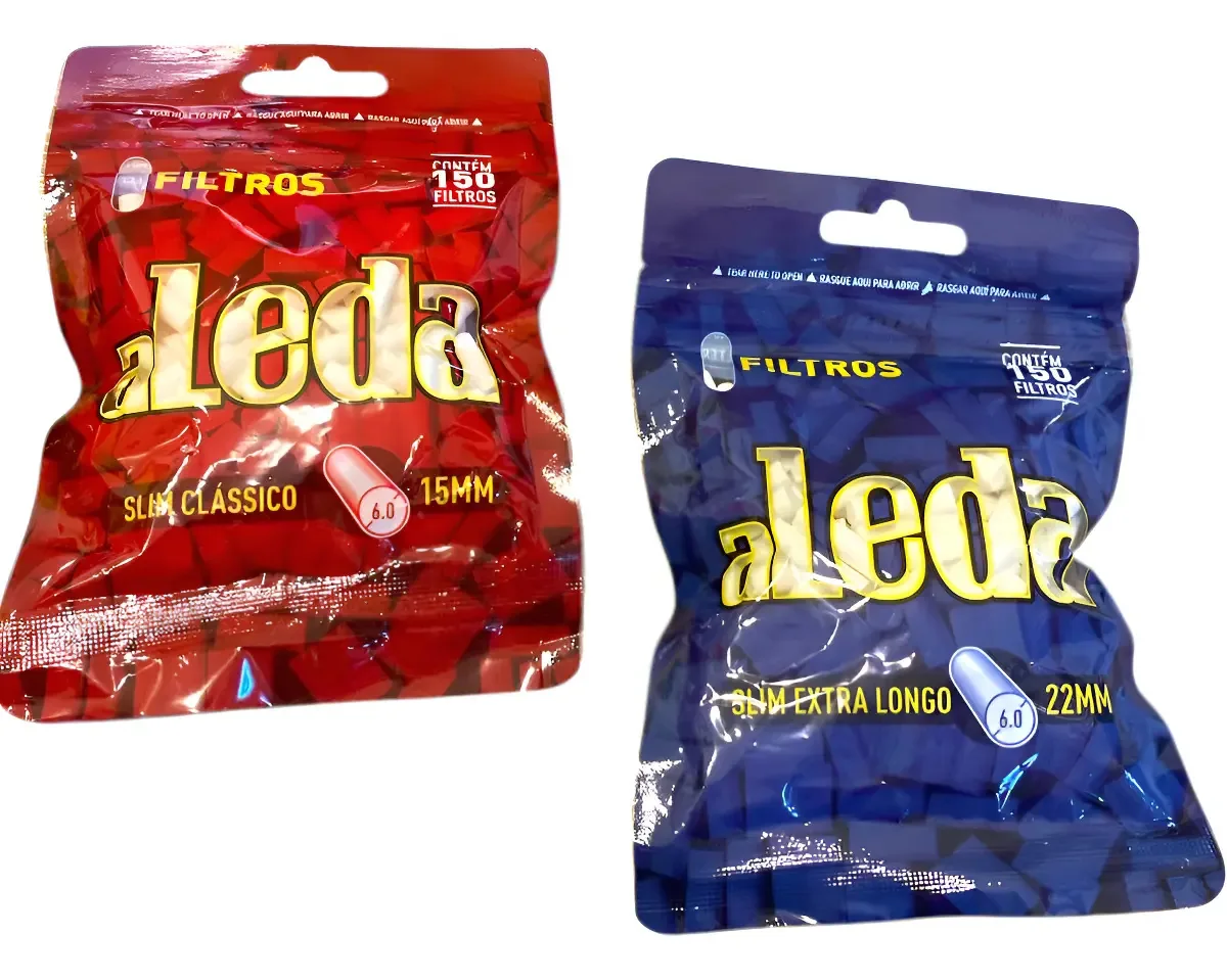 Filtros para Cigarro Aleda Slim e Extra Longo Algodão Sem Sabor 300un
