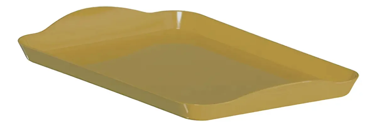 Bandeja 20x13cm Dourado Un Tasil Bdj