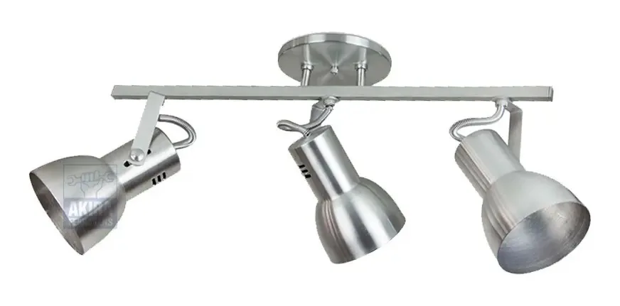 Spot Trilho Kin Direcionável Triplo Sp1925/3t Aluminio Cores Estrutura Lixado 110v/220v (bivolt)