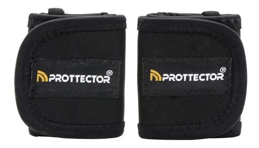 Munhequeira Protetor Para Punho Elástico Neoprene Prottector Cor Preto