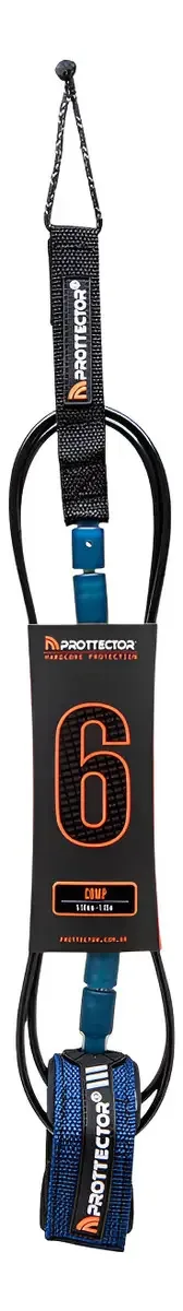Leash Shortboard Prottector 6 Pés 5.5mm Azul Surf Ondas Pequenas
