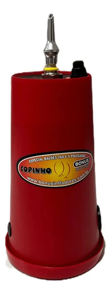Inflador Recarregável Bivolt Bonus Copinho Para Balões e Bexigas 12W