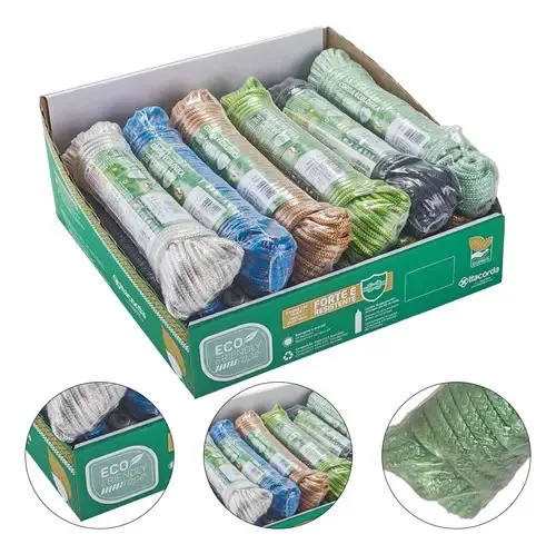 Kit 4 Cordas Tranç. Meada Cores Diversas 8mmx15m - Itacorda