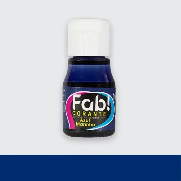 Corante Liquido Azul Marinho 10ml Fab