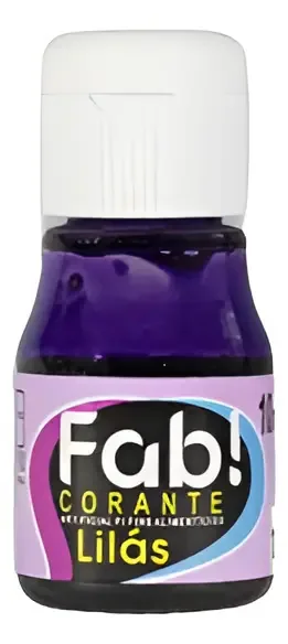 Corante Liquido Lilas 10ml Fab