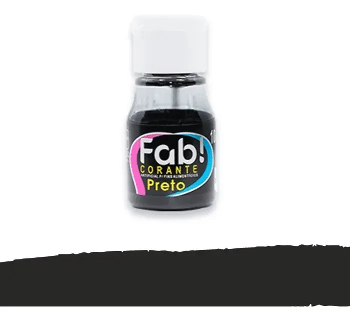 Corante Liquido Preto 10ml Fab