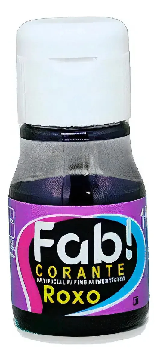 Corante Liquido Roxo 10ml Fab