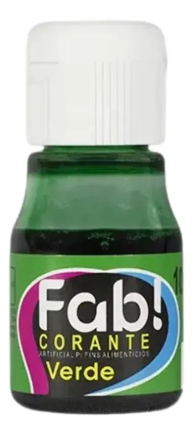 Corante Liquido Verde 10ml Fab