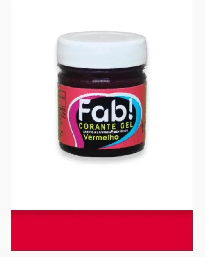 Corante Gel Alimenticio Fab-vermelho