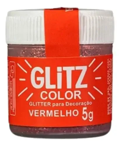 Po P.decor Vermelho Color Glittz 5g Fab