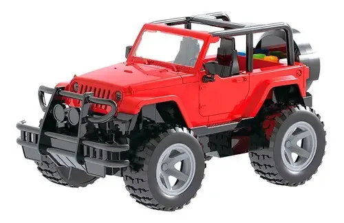 Carrinho Off Road Trail Asgard Vermelho com Luz e Som para Crianças