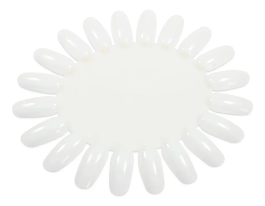 10 Paletas Mostruário Esmalte Roda Unha Treino Nail Art Cor Off-white