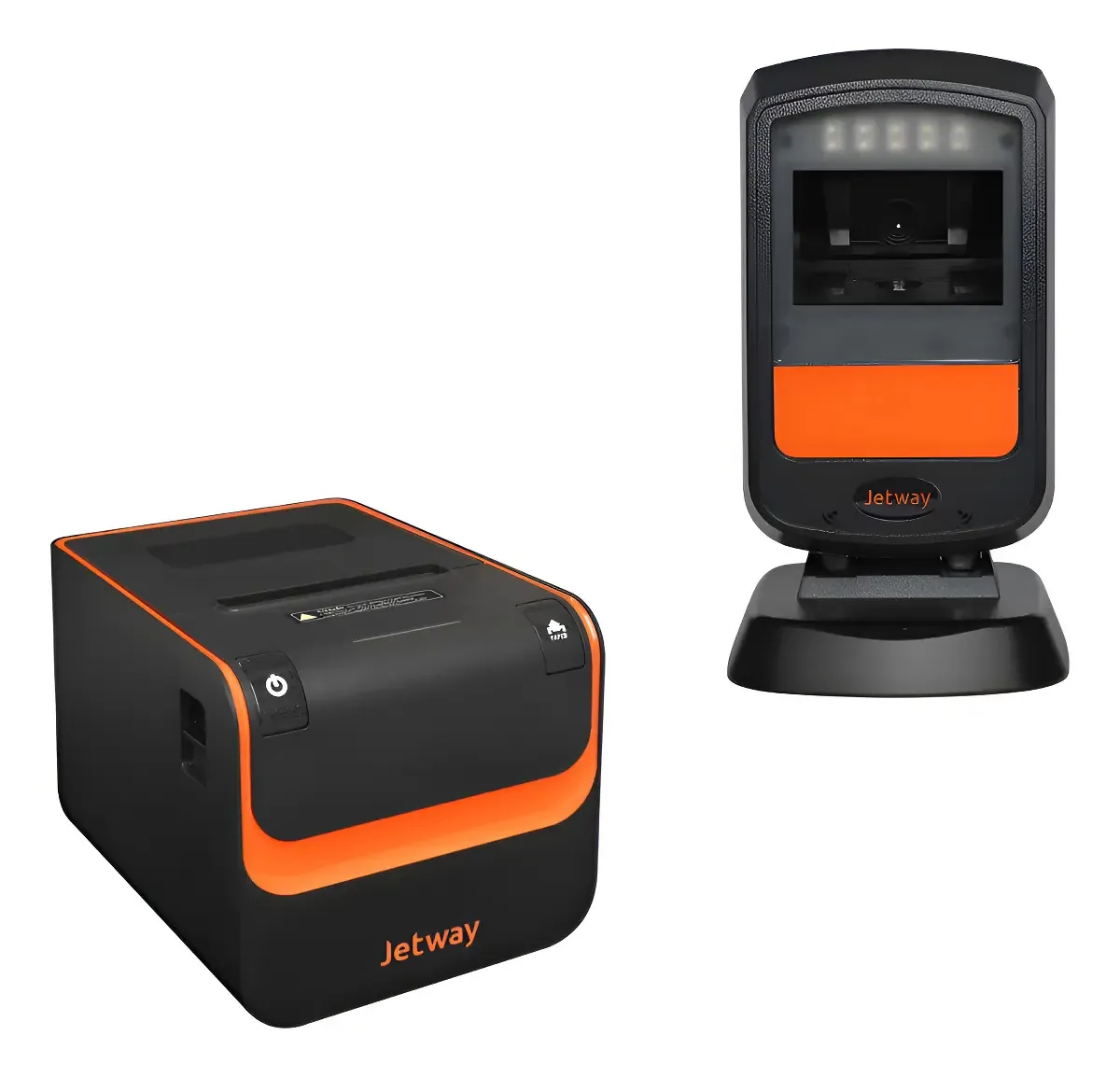 Kit Impressora Jetway Jp800 + Leitor Codigo De Barras Jl500 Preto Usb