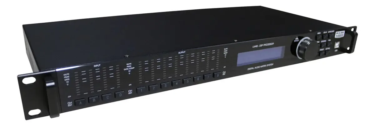 Processador De Áudio Digital Mark Áudio Lm48 4 In 8 Out