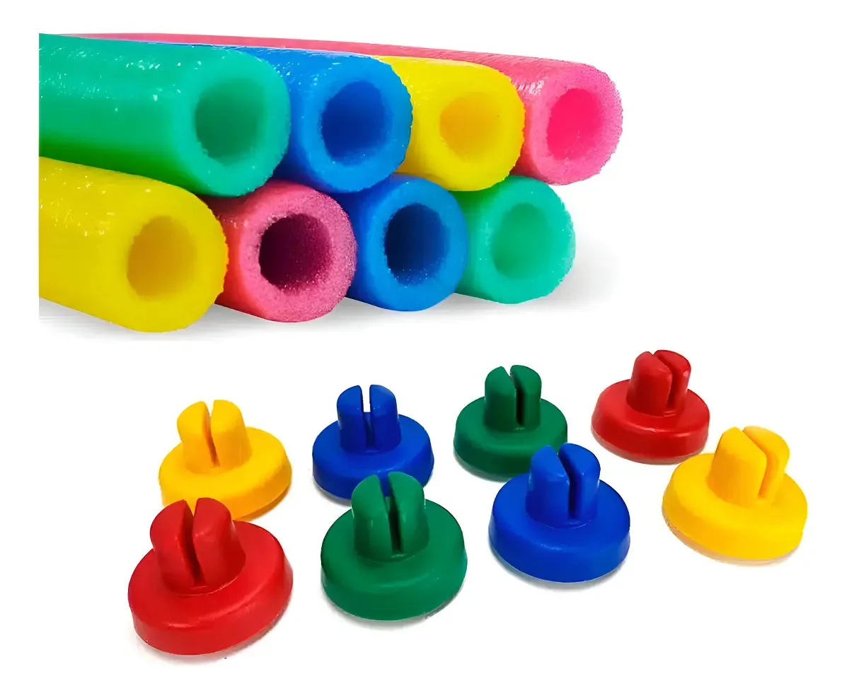 Kit Isotubo E Ponteira Para Haste De Cama Elástica - 8 Peças
