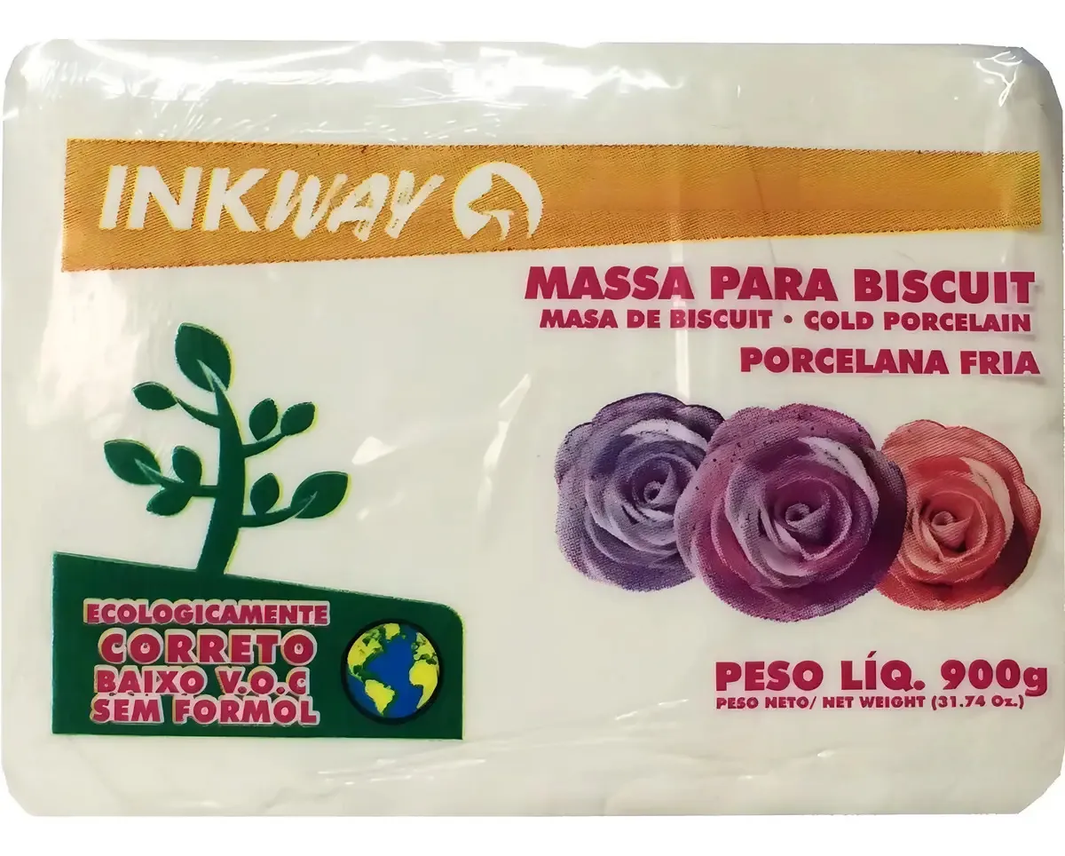 Massa Biscuit Natural 900g Inkway