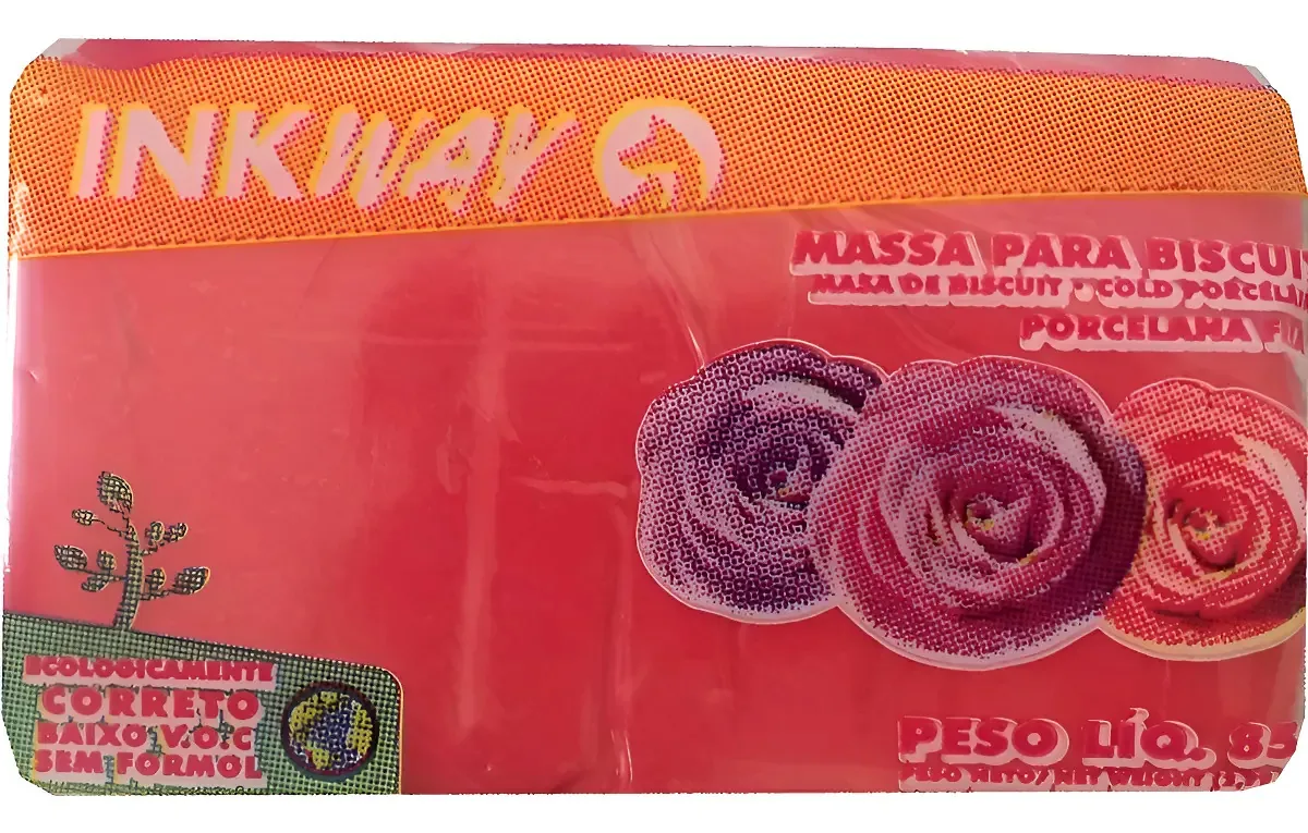 Massa Biscuit Macia Inkway Vermelho Rubi 900g
