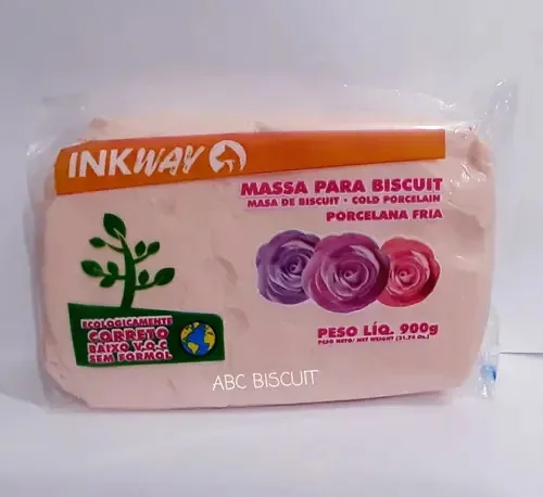 Massa Para Biscuit 400g Pele Rosada Inkway*uso Profissional
