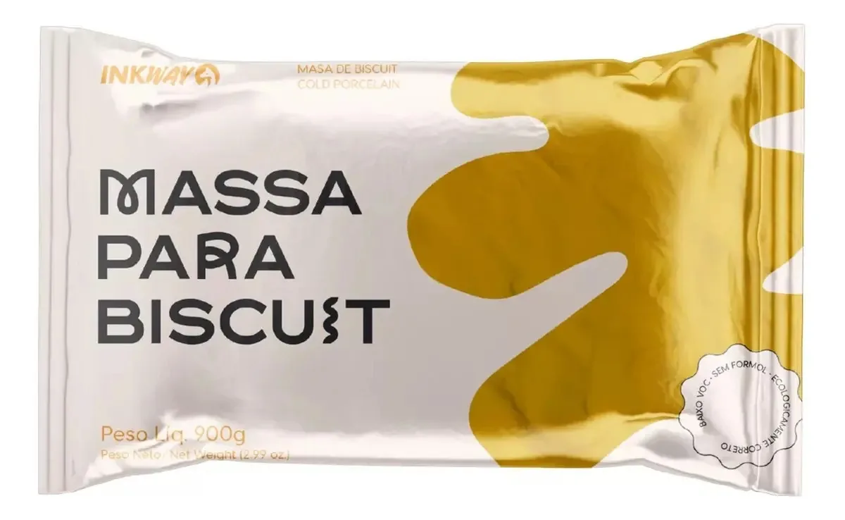 Massa De Biscuit Inkway 400g (pode As Cores) Cor Siena