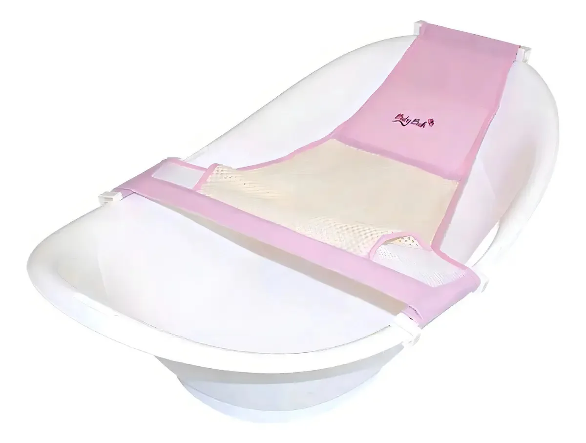 Redinha Para Banheira Rosa Baby Bath