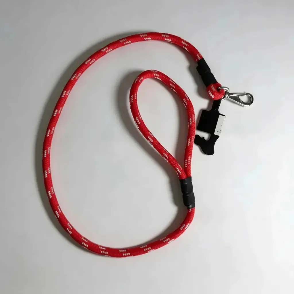 Guia De Corda Roliça 1,30mt 10mm Para Cães Pink Adestramento