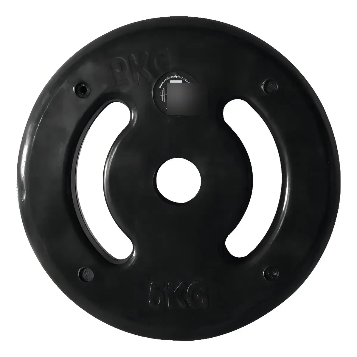 Anilha 5kg Ferro Fundido Injetada Alça Lateral Anilhas Fitness