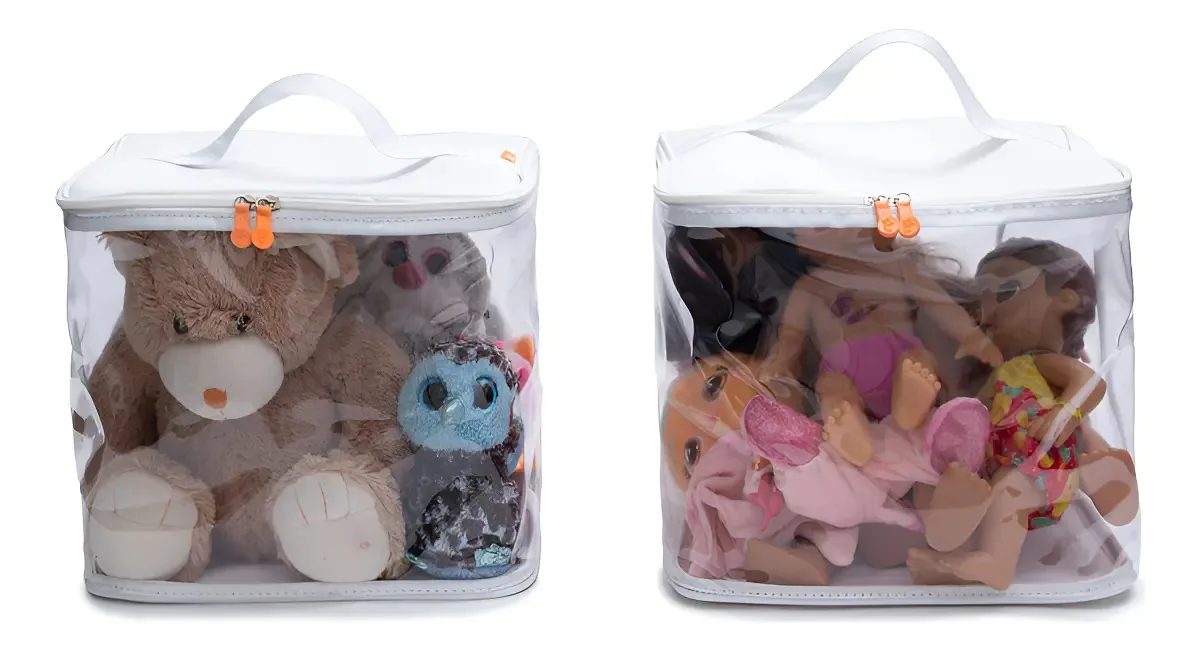 Dupla De Organizadores Grande Para Brinquedos Big Box Cor Branco