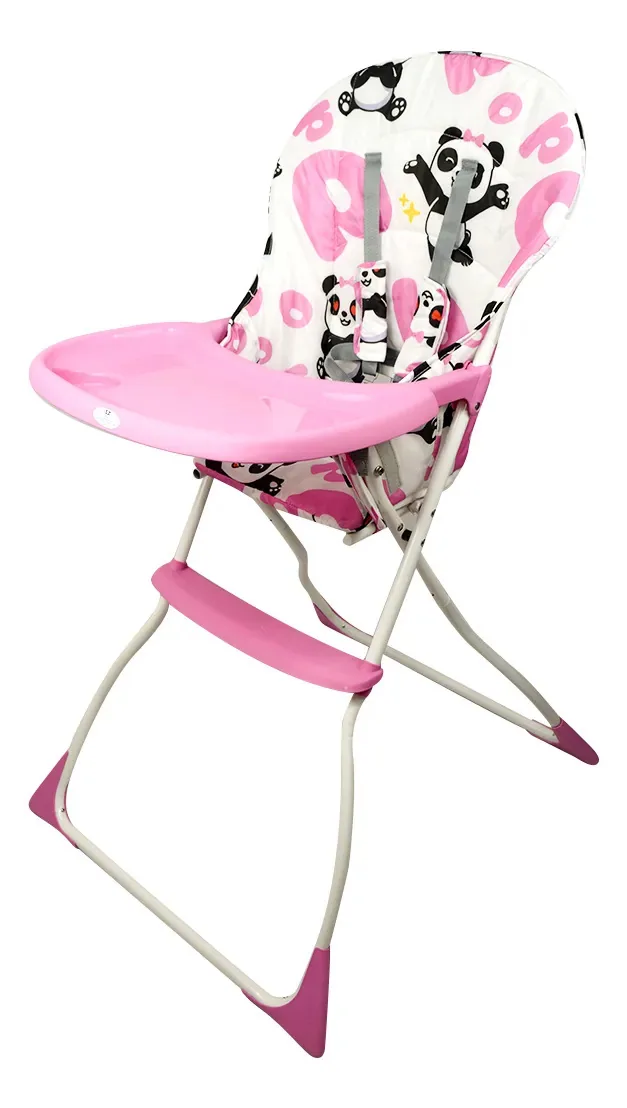 Cadeira De Refeição Infantil Ajustável Cadeira Alimentação Cor Rosa Rosa