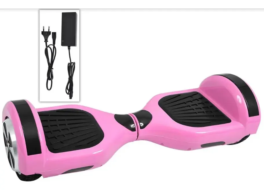 Hoverboard Skate Elétrico Scooter Aro 6,5 Rosa