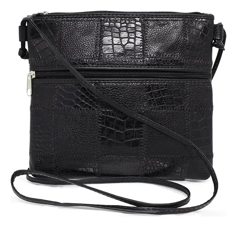 Bolsa A Tiracolo Patchwork - Preto