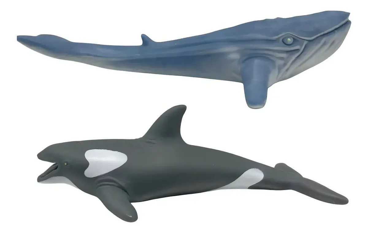 Brinquedos Cometa Brinquedos Baleias Orca E Jubarte Vinil Realista