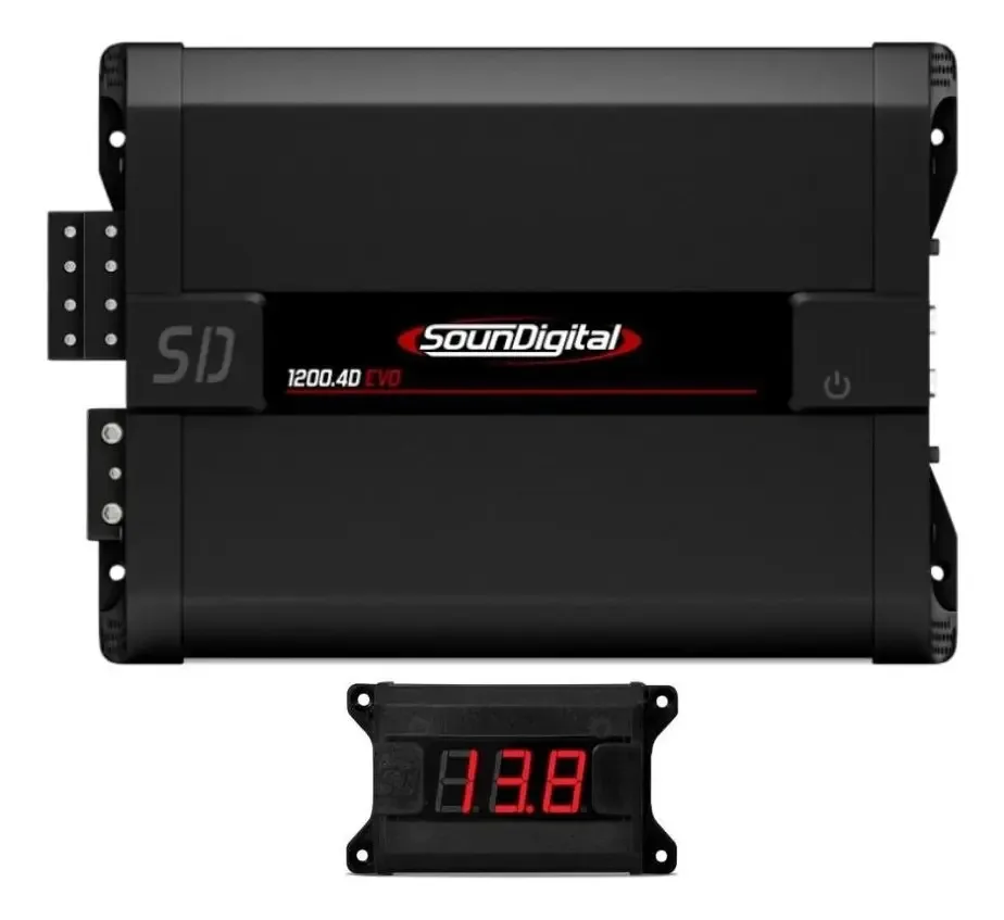 Amplificador Soundigital Sd 1200w 4 Canais 2ohms E Voltimet
