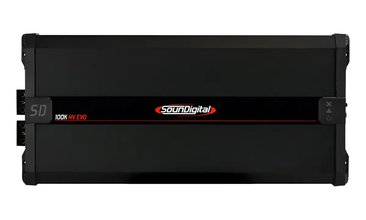 Amplificador SounDigital 100K HV XLR 100.000W para Som Automotivo