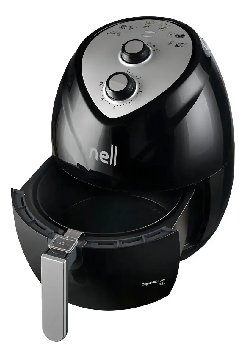 Fritadeira Elétrica Air Fryer Nell Fit Maf350 Preto