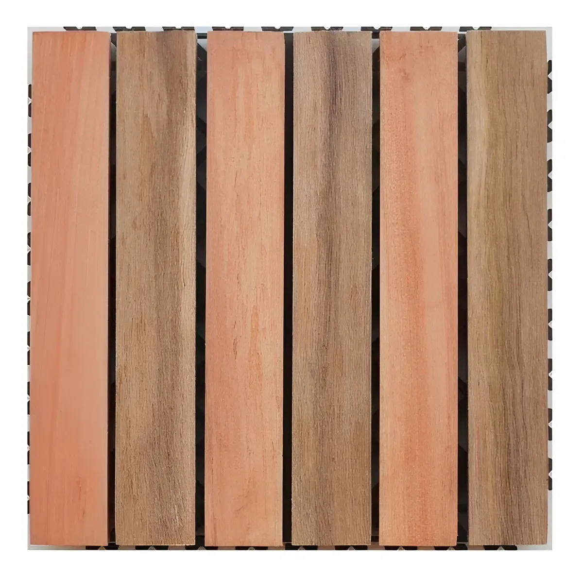 Deck Em Placa De Madeira Base Plástica 30x30cm Dgwt