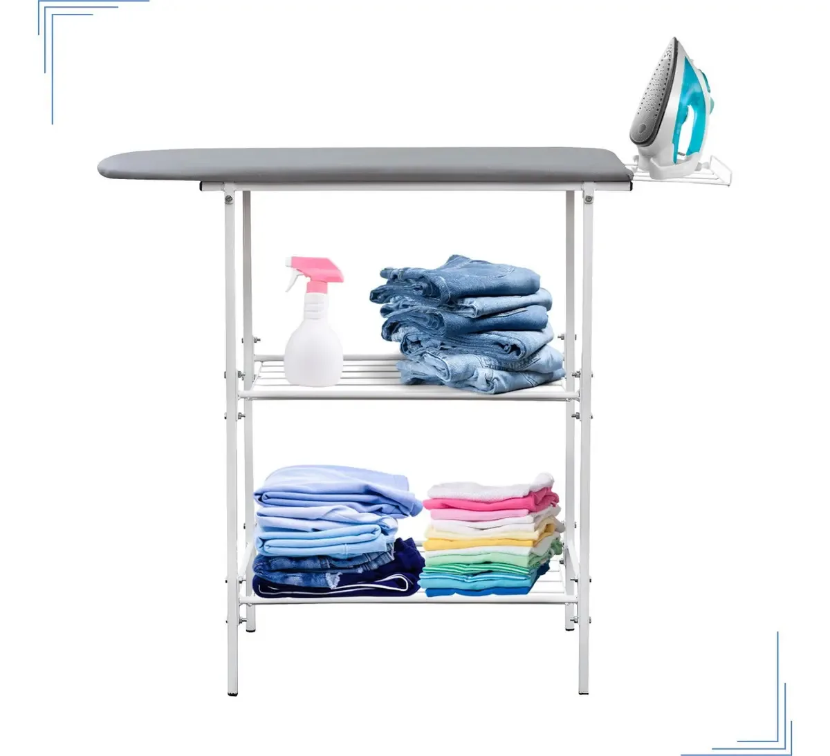 Taboa Mesa De Passar Roupa Grande Extra Forte C/ Armarinho