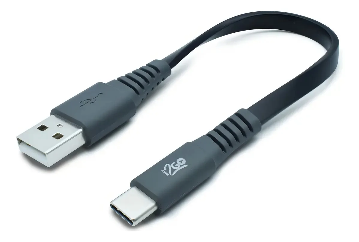 Cabo Dados E Carregamento Usb 20cm Curto I2go Cor Preto