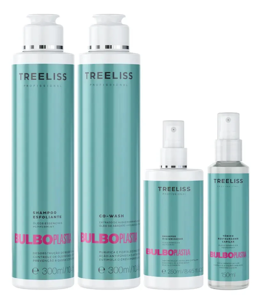 Kit Tratamento Antioleosidade Bulboplastia Treeliss