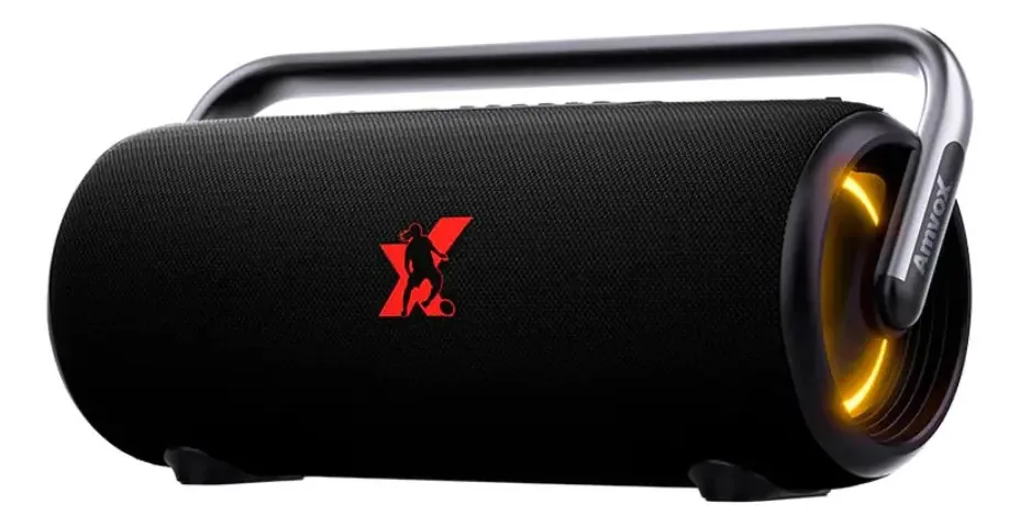 Caixa De Som Boombox R10 Amvox 610w Aca 610 Bateria Até 12h