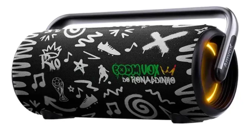 Caixa De Som Boombox R10 Amvox 310w Aca 310 Bateria Até 12h