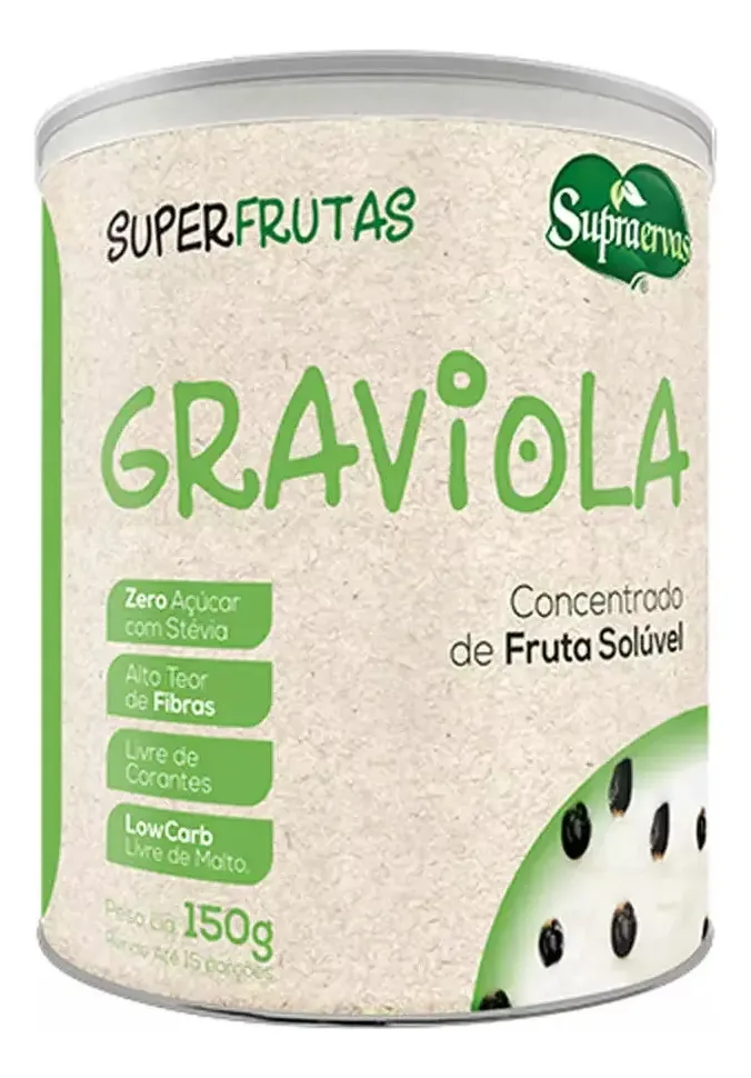 Suco Graviola Concentrado Solúvel 150g Supraervas