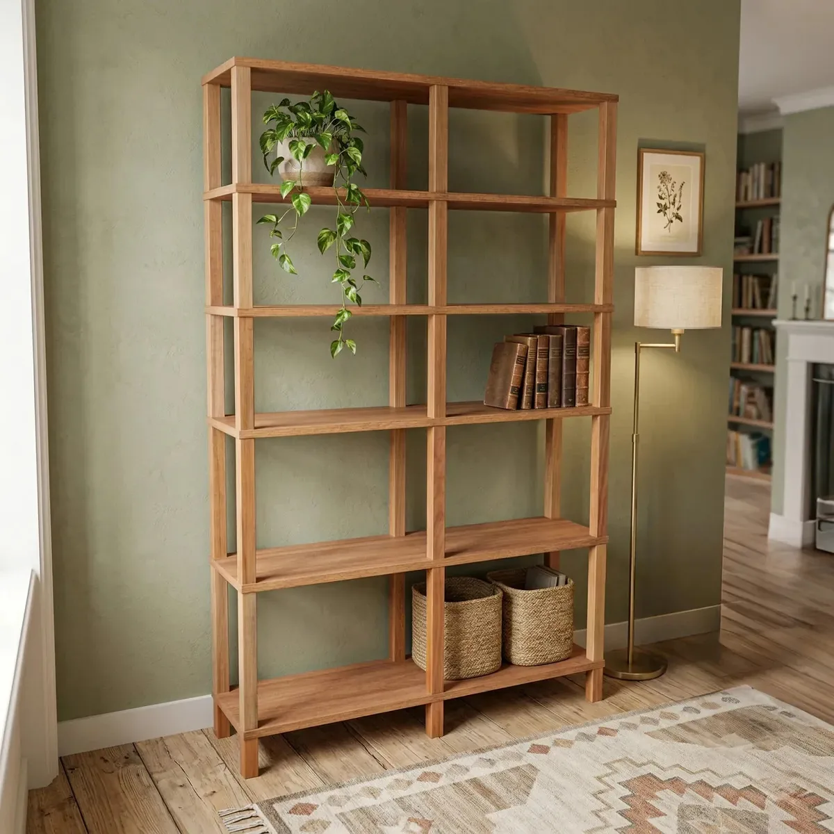 Estante Evolukit 100x26x160 Freijó