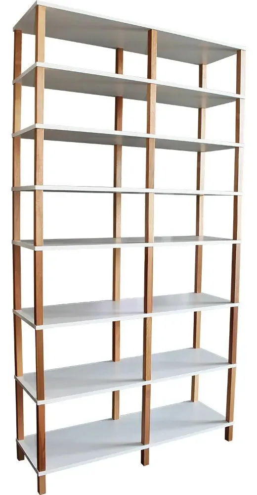 Estante Evolukit 116x38x221 Branco Com 7 Prateleiras