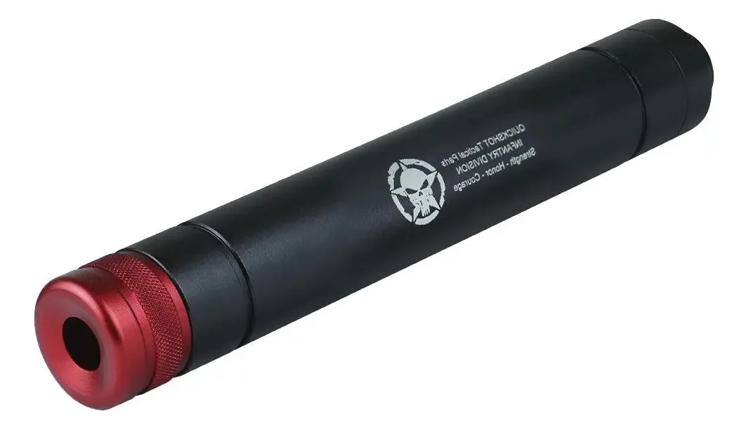 Extensor Do Cano Quickshot Rosca M14 Esquerda 20cm Airsoft
