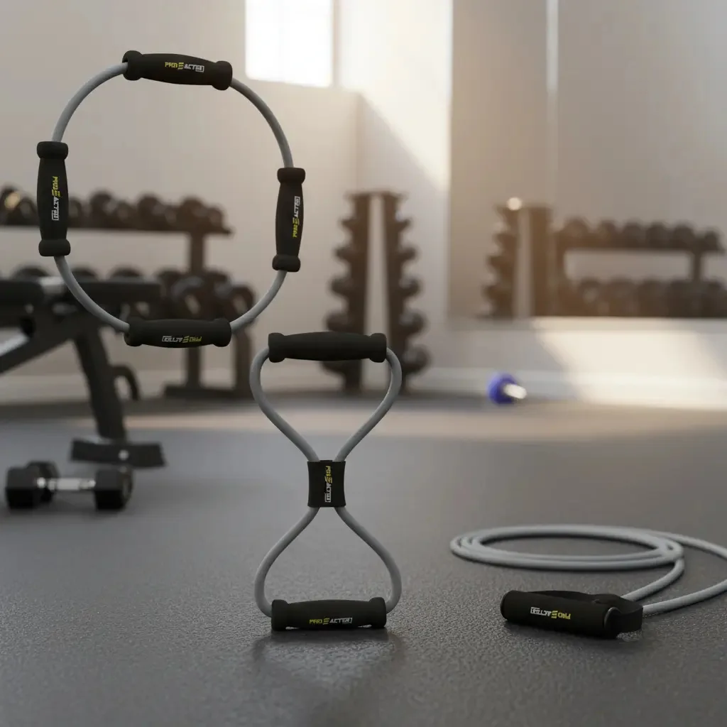 Kit Elásticos Extensores Proaction Para Exercícios Musculação e Alongamento
