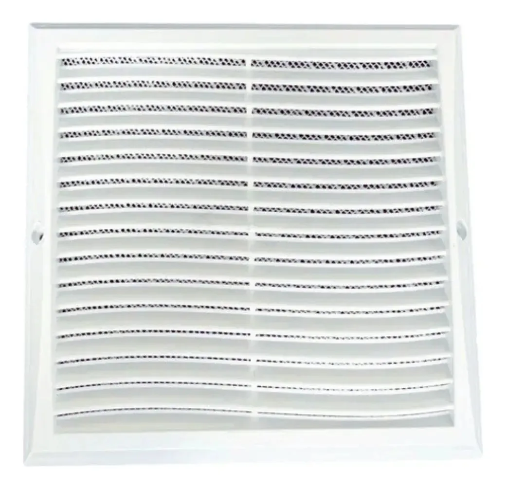 Grade Grelha Ventilação Quadrada Plástico 30x30cm Com Tela
