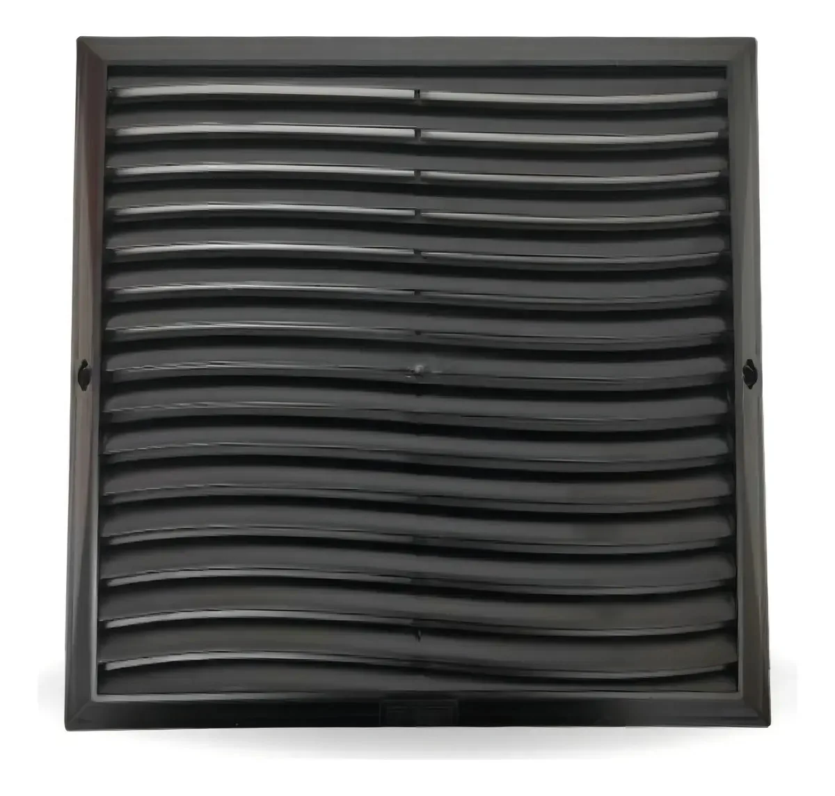 Grade Ventilação ACA 25x25 Preto Plástico ABS Para Parede Interior e Exterior