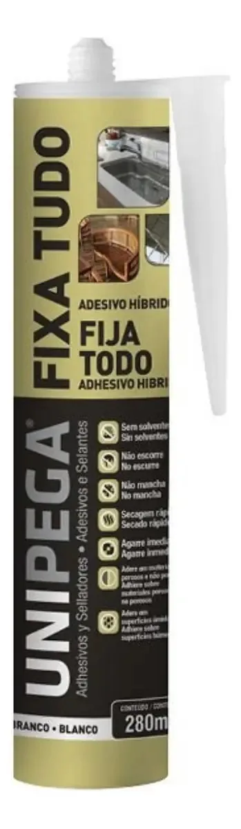 Unipega Fixaa Tudo Branco 280ml